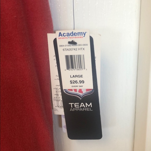 House Texans V-Neck Red T-shirt - Picture 3 of 4